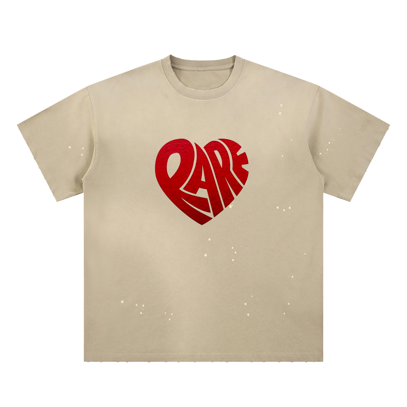 Hand-Frayed Sunfade Paint Splatter T-Shirt