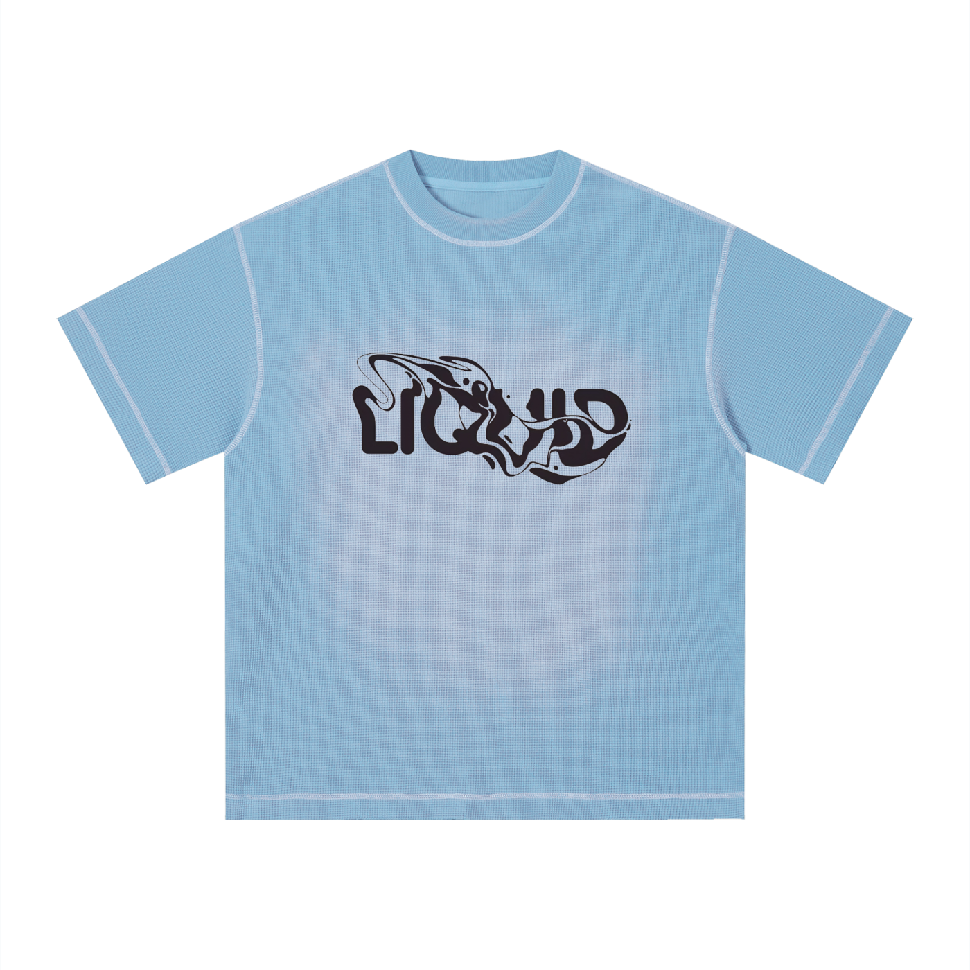 Unisex Sunfade Waffle Boxy T-Shirt