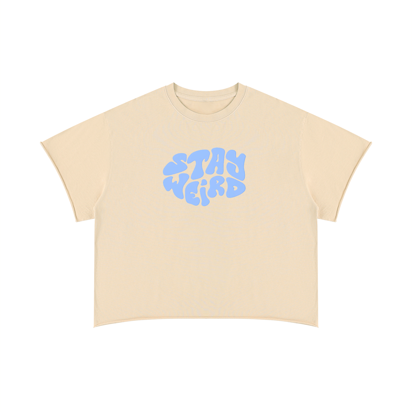 Unisex Boxy Raw Edge T-Shirt