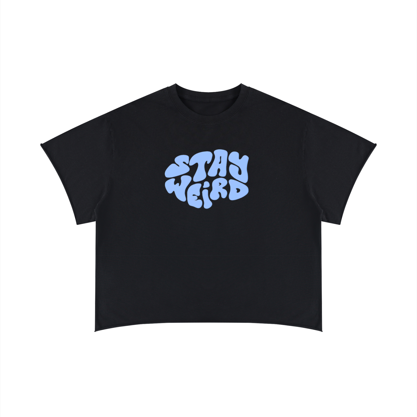 Unisex Boxy Raw Edge T-Shirt