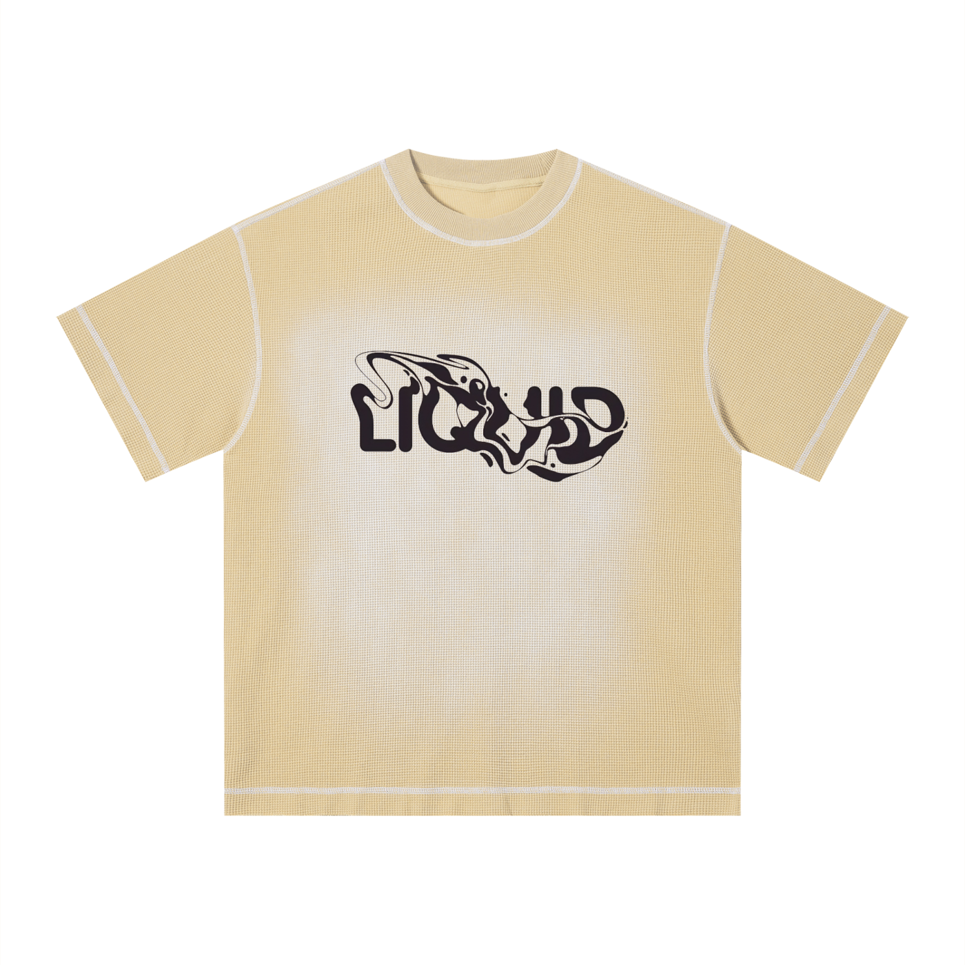 Unisex Sunfade Waffle Boxy T-Shirt